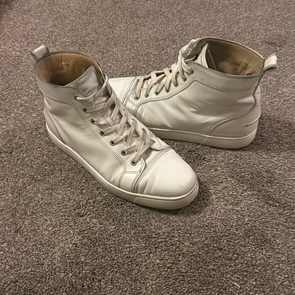 Christian Louboutin White High-Top